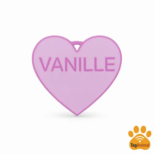 Tag Cœur personnalisable